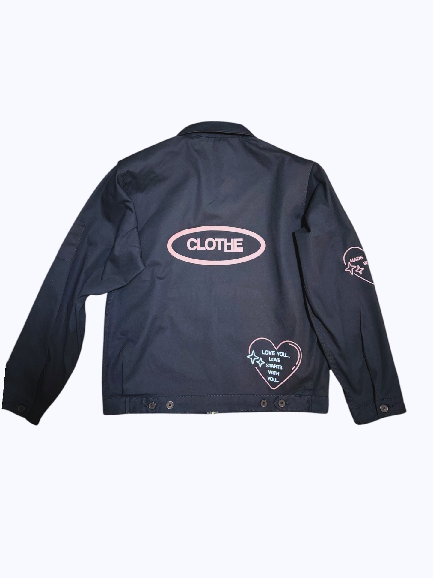 Love You... Love Starts With You...Navy Work Jacket