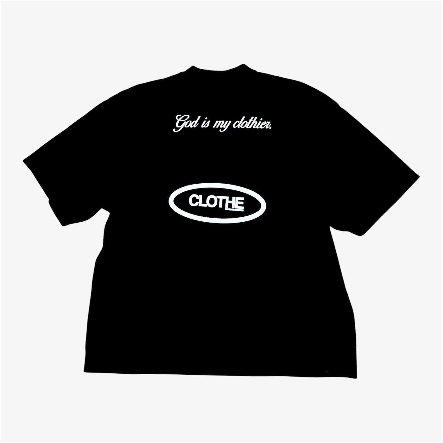 The "God is my clothier." Halo T-shirt