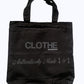 CLOTHE_ Signature Black Reflect "Authentically Made 1 of 1" Medium Canvas Bag
