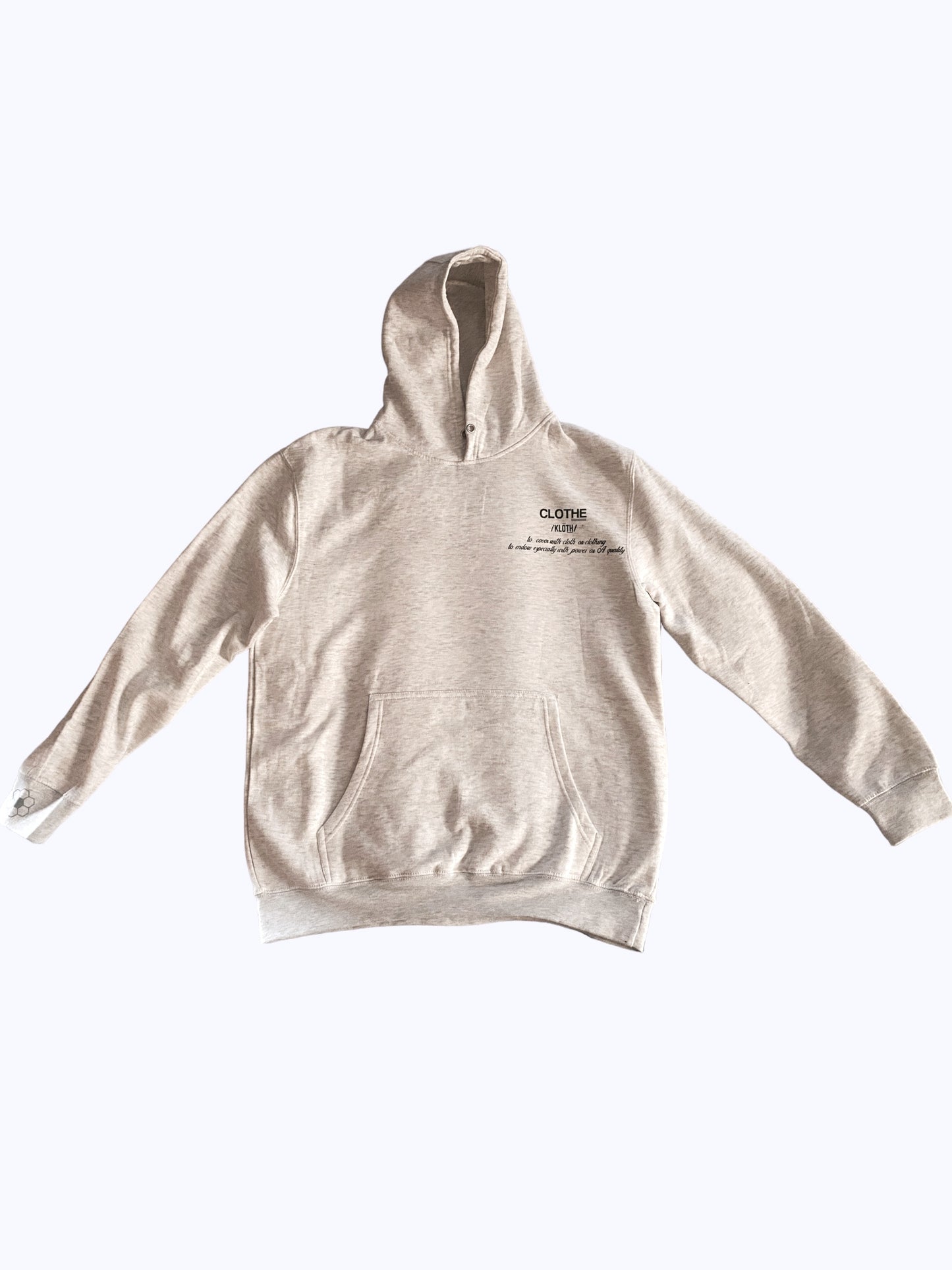The Clothe_ Definition Hoodie- Oatmeal Grey
