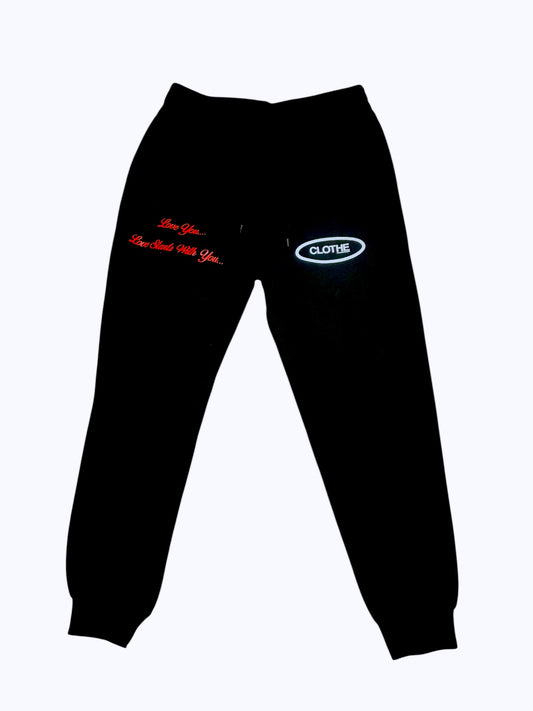 Love You... Love Starts With You...Black Sweatpants