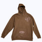 Love You... Love Starts With You...Brown Heart Hoodie