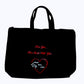 Love You... Love Starts With You... Black Large Canvas Bag