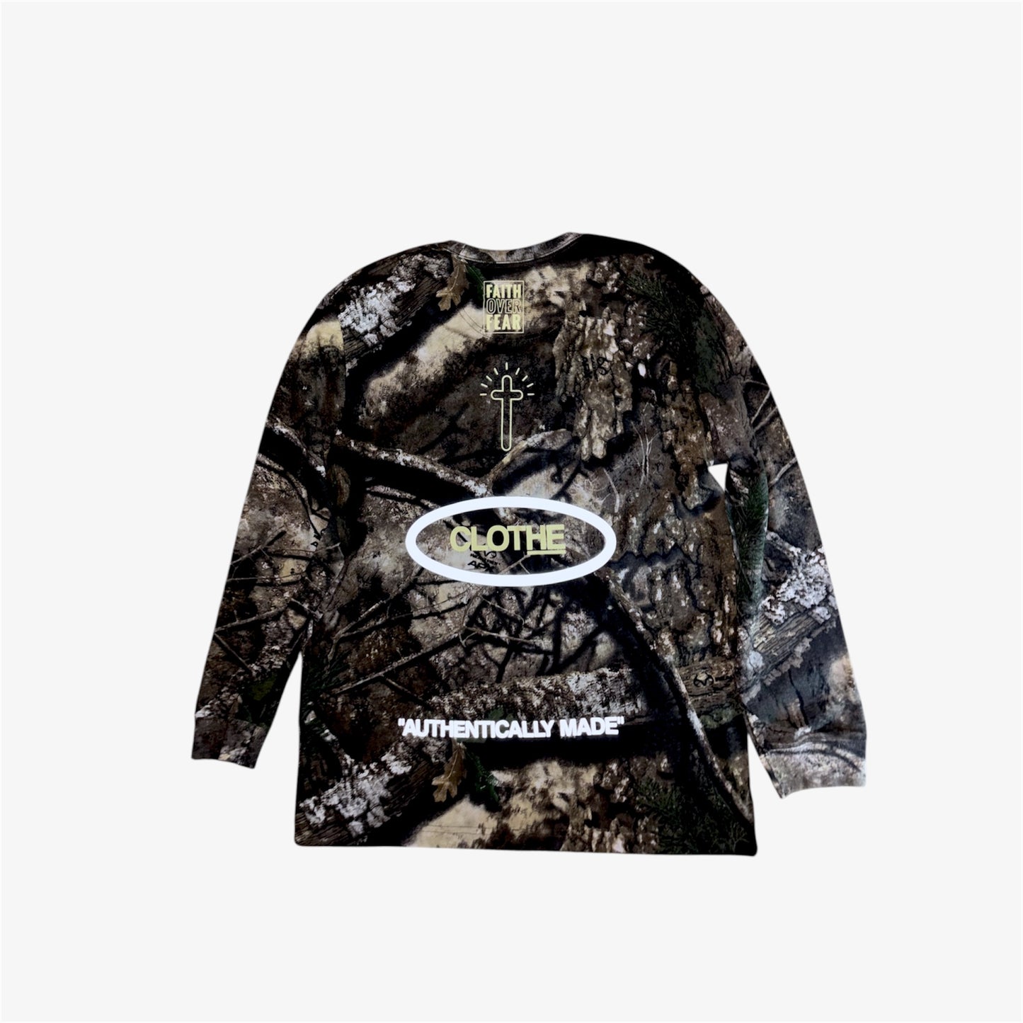 CLOTHE_ The "By Faith" Camo Long sleeve T-shirt