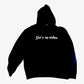 The "God is my clothier." Black/ White Reflective Hoodie