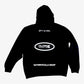 The "God is my clothier." Black/ White Reflective Hoodie